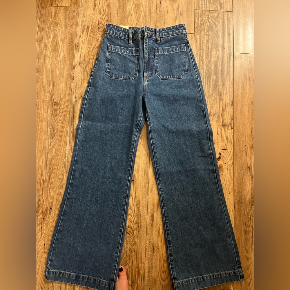 Like new (no tags) Rollas hi rise wide leg
